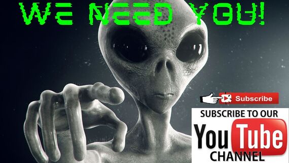 An Alien Wanting you to Subscribe to Steven Paranormal Visitors
